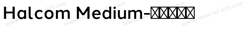 Halcom Medium字体转换